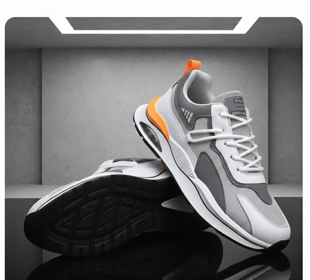 Men Stylish Lightweight Casual Shoes (Brown, 6)